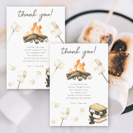 Watercolor S'more Fun Geburtstag Danke