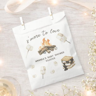 Watercolor S'mores-Baby-Party Geschenktütchen
