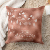 Watercolor Snowdrops Wedding Copper ID726 Kissen (Decke)