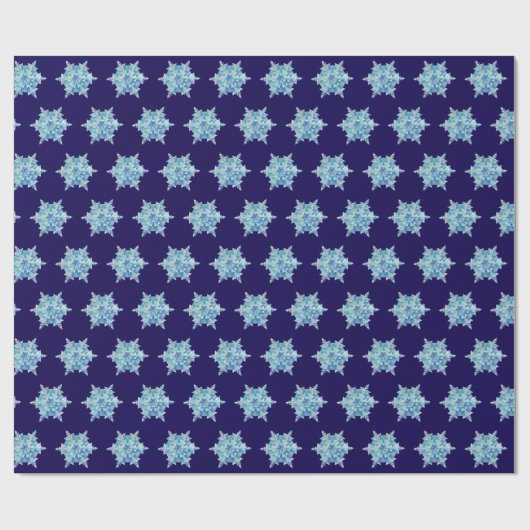 Watercolor Snowflake Geschenkpapier (Flach)