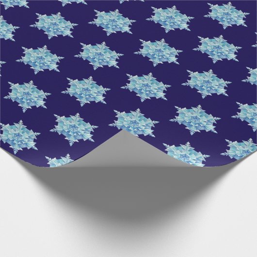Watercolor Snowflake Geschenkpapier (Ecke)