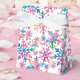 Watercolor Snowflakes Pattern Geschenkschachtel