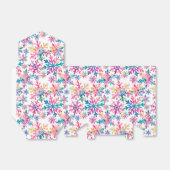 Watercolor Snowflakes Pattern Geschenkschachtel (Ungefaltet)