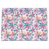 Watercolor Snowflakes Pattern Große Geschenktüte (Vorderseite)