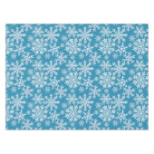 Watercolor Snowflakes Pattern Tischdecke (Vorderseite (Horizontal))