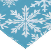 Watercolor Snowflakes Pattern Tischdecke (Schrägansicht)
