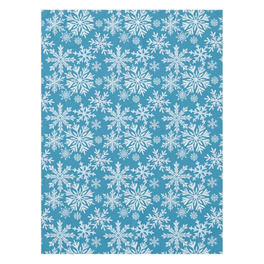 Watercolor Snowflakes Pattern Tischdecke (Vorderseite)