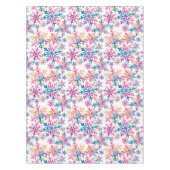 Watercolor Snowflakes Pattern Tischdecke (Vorderseite)