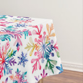 Watercolor Snowflakes Pattern Tischdecke (Beispiel)