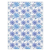 Watercolor Snowflakes Pattern Tischdecke (Vorderseite)