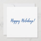 Watercolor Snowman Holiday Card Mitteilungskarte (Rückseite)