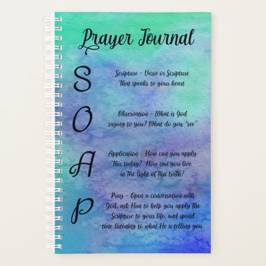 Watercolor SOAP Praetjournal Planer (Vorderseite)
