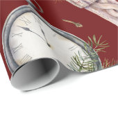Watercolor Sock/Clock Weihnachtsmuster Geschenkpapier (Rolleneckpunkt)
