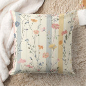 Watercolor Soft Colors Flowers Double Sided Kissen (Decke)