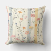 Watercolor Soft Colors Flowers Double Sided Kissen (Vorderseite)