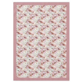 Watercolor soft pastel pink gold aerial tablecloth tischdecke (Vorderseite)