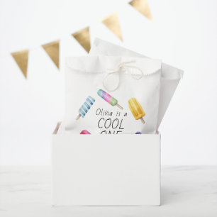 Watercolor-Sommer-Eis-am-Stiel Geburtstag Geschenktütchen