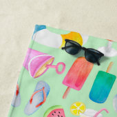 Watercolor Sommer Gemustert Strandtuch (Beispiel)