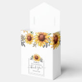 Watercolor Sonnenblume Kinderdusche Danke Geschenkschachtel (Geöffnet)