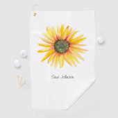 Watercolor Sonnenblumen Ladys Golfhandtuch (Insitu)