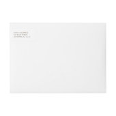 Watercolor Sonnenblumen Wraparound Address Label (Vorderseite)