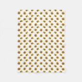 Watercolor Sonnenblumenmuster Muster Babydecke Fleecedecke (Vorderseite)