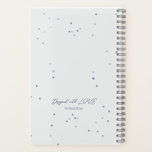 Watercolor Space Kleines Notebook Notizblock (Rückseite)