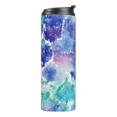 Watercolor space thermal tumbler thermosbecher (Nach links gedreht)