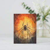 Watercolor Spider Postkarte (Stehend Vorderseite)