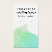 Watercolor Splash Earring Display Blue Card (Vorderseite)