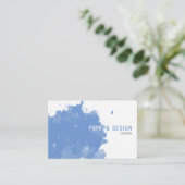 Watercolor-Splash-Effekt Visitenkarte (Stehend Vorderseite)