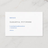 Watercolor-Splash-Effekt Visitenkarte (Rückseite)