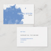 Watercolor-Splash-Effekt Visitenkarte (Vorne/Hinten)