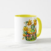Watercolor Spring Baby Fairy Tasse (VorderseiteRechts)
