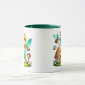 Watercolor Spring Baby Fairy Tasse (Zentrum)