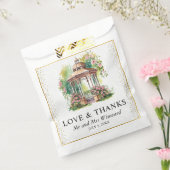 Watercolor Spring Garden Gazebo Wedding Geschenktütchen (Versiegelt)
