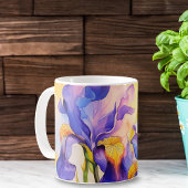 Watercolor Springtime Lila Irische Keramik Tasse