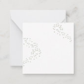 Watercolor st patriates day baby mitteilungskarte (Rückseite)