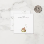 Watercolor st patriates day baby mitteilungskarte (Vorderseite/Rückseite Beispiel)