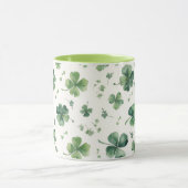 Watercolor St. Patrick's Day Muster Riese Tasse (Zentrum)