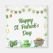 Watercolor St Patricks Magnet (Vorne)