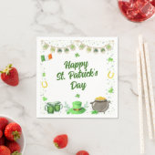 Watercolor St Patricks Party Serviette (Beispiel)