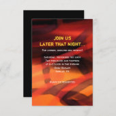 WATERCOLOR STAR Bar Bat Mitzvah Party Card Einladung (Vorne/Hinten)