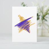 Watercolor Star der David Card Dankeskarte (Stehend Vorderseite)