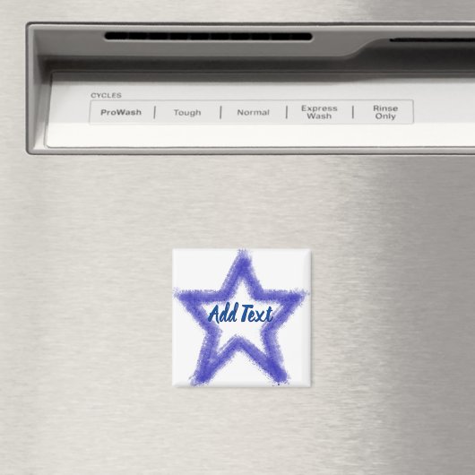 Watercolor-Star-Form Magnet (In Situ (Geschirrspüler))