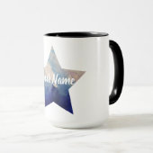 Watercolor-Star-Individuelle Name Tasse (VorderseiteRechts)