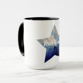 Watercolor-Star-Individuelle Name Tasse (Vorderseite Links)