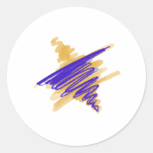 Watercolor Star von David Stickers