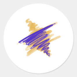 Watercolor Star von David Stickers