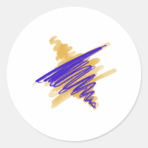 Watercolor Star von David Stickers